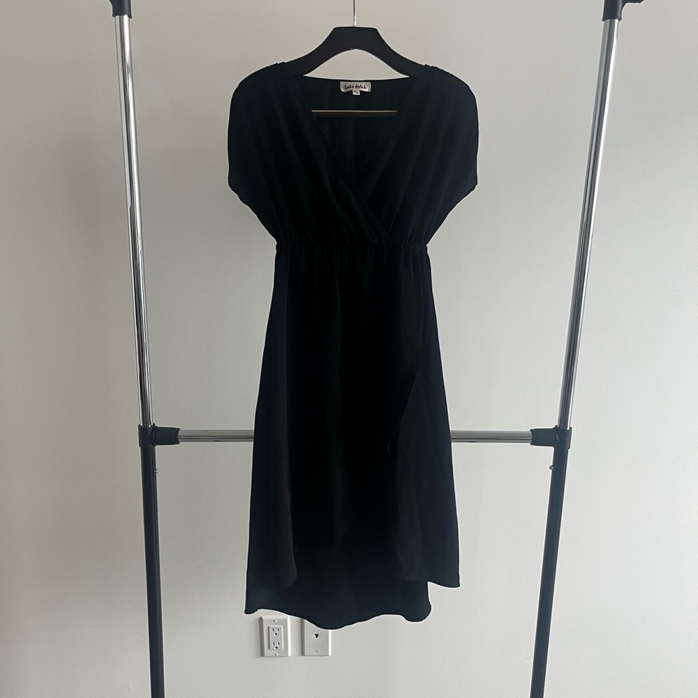 Lady Dutch High Low Black Dress